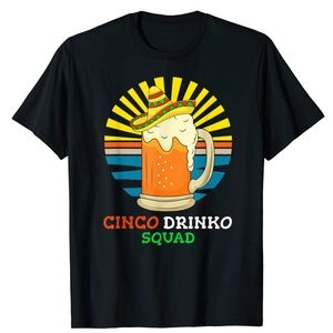 🍺 🎉  Cinco Drinko Squad Party Fiesta Funny Cinco de Mayo T-Shirt 🇲🇽🌮